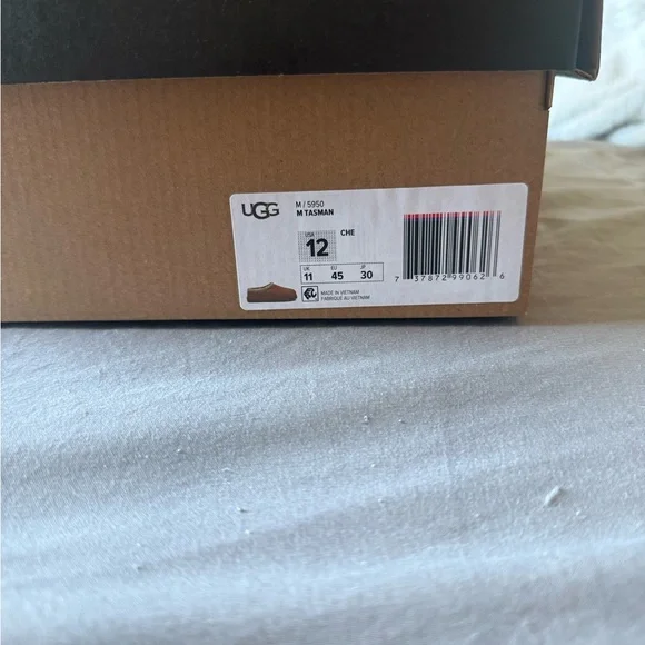 UGG Men's Tan Suede Loafers - Tasman - Chestnut - Picture 5 of 6